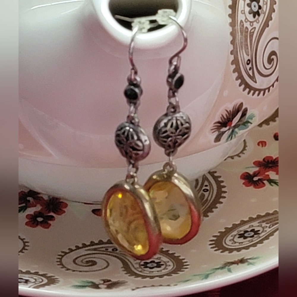 Grace Adele Silver Dangle Earrings - image 2